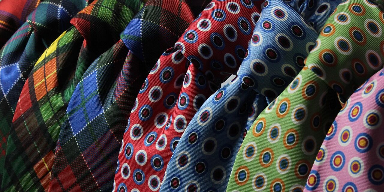 Bunte Krawatten