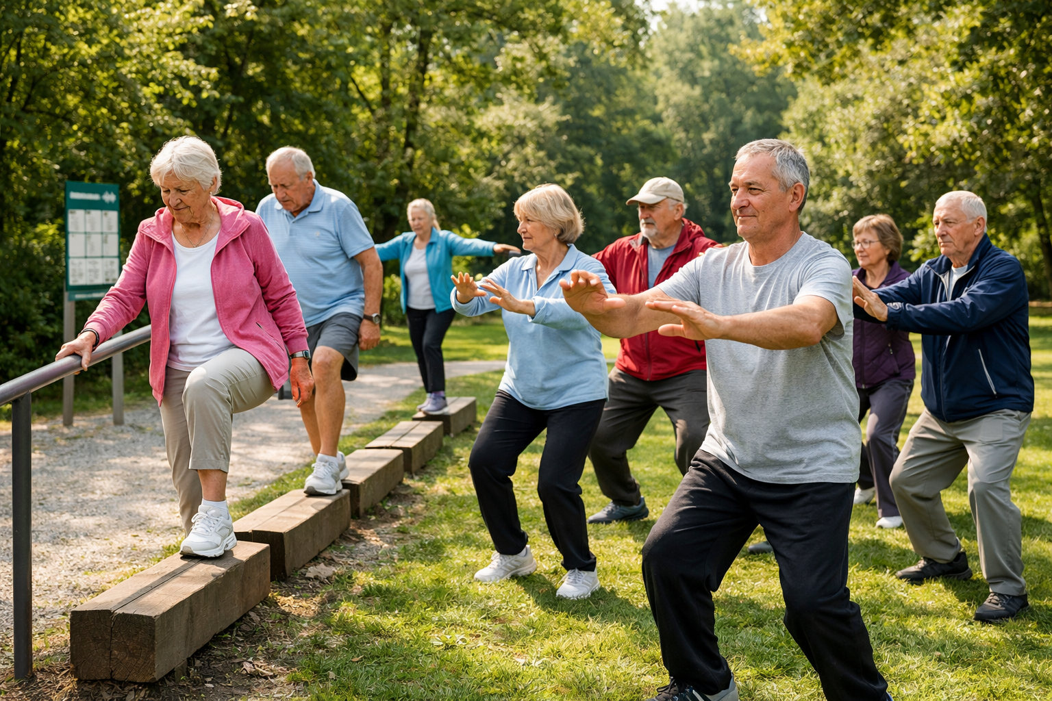 Tai Chi im Park